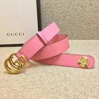 gucci buckle Ceinture guccissima gg pink flower